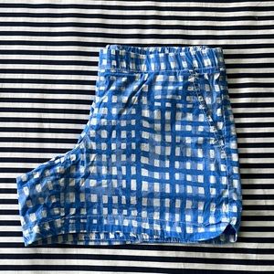 Lilly blue gingham shorts